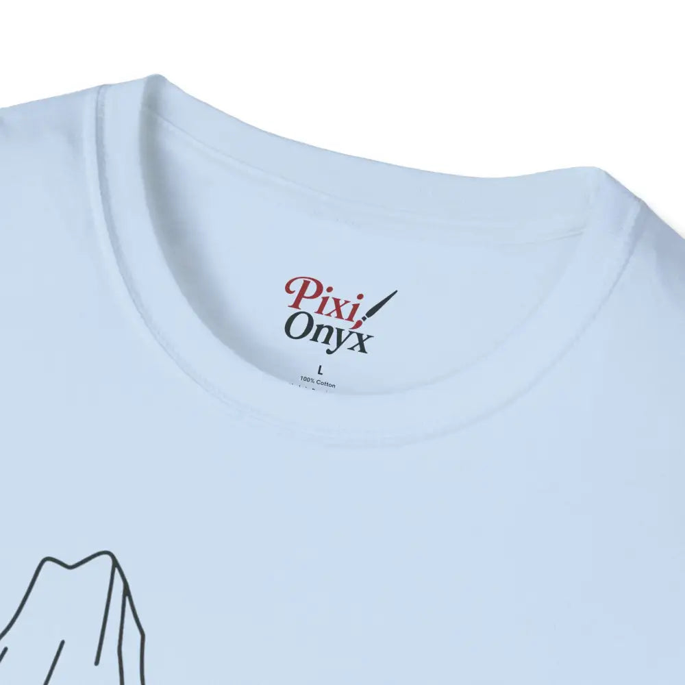 White stylish unisex t-shirt made from ring-spun cotton with a red and black brand label