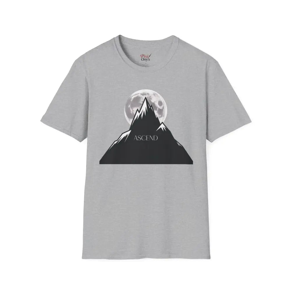 Mountain Inspired Unisex T Shirt | Ascend Adventure Tee Outdoor Apparel Gift for Hikers Travel ASCIEND Graphic Design