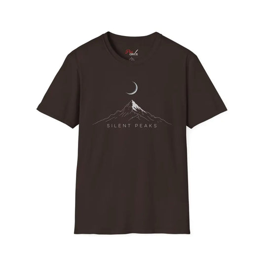 Mountain Themed Unisex T Shirt Cozy Graphic Tee Silent Peaks Outdoor Lover Gift Camping Apparel Nature Inspired Top