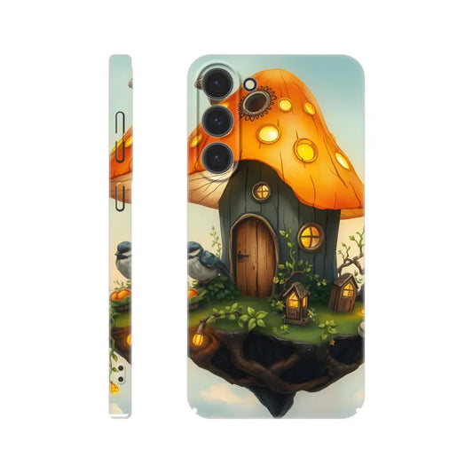 Phone case with Mushroom House design from Mushroom Skyhouse Samsung Case Lantern Loft PixiOnyx Slim Fantasy Cover