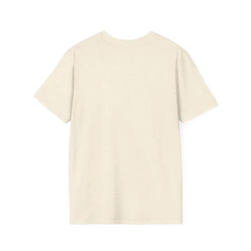 Plain cream-colored short-sleeved T-shirt with ribbed collar retains shoulder tape stabilizes gnaftis house flat summer casual wear