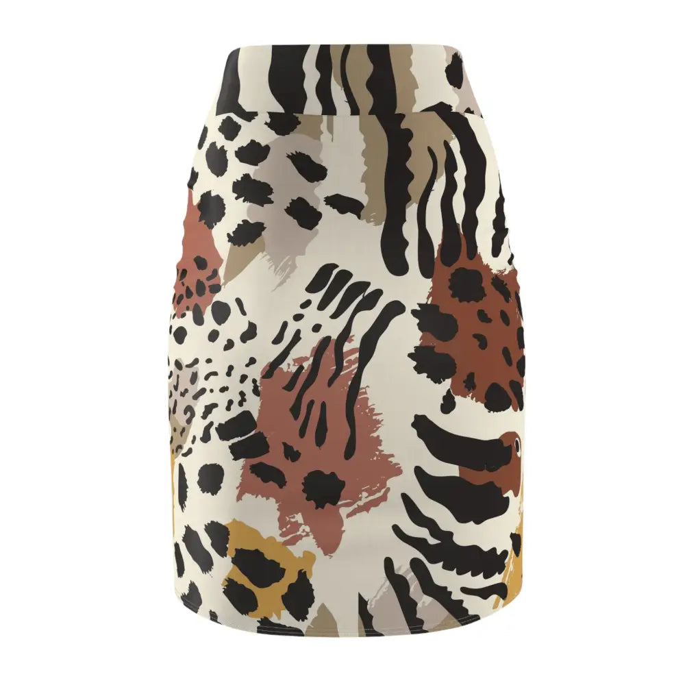 Animal print pencil skirt from PixiOnyx Wildwear Edit featured in Chic Animal Mirage collection