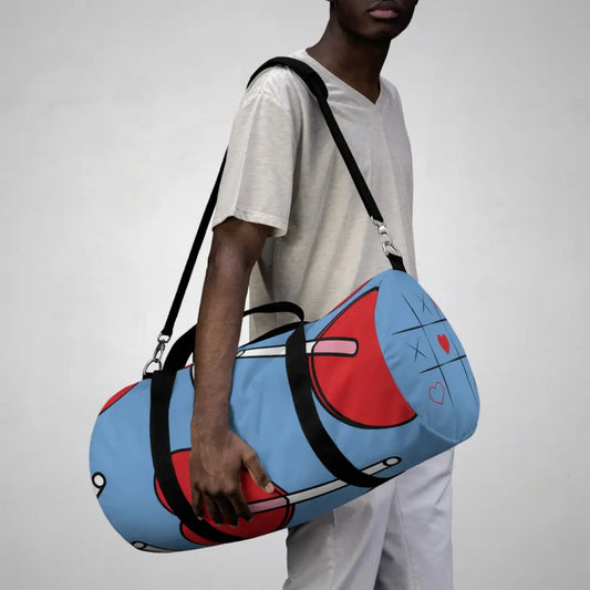 Playful Lollipop Duffel Bag Perfect for Gym Travel Kids Birthday Parties Candy Lovers Large Bags