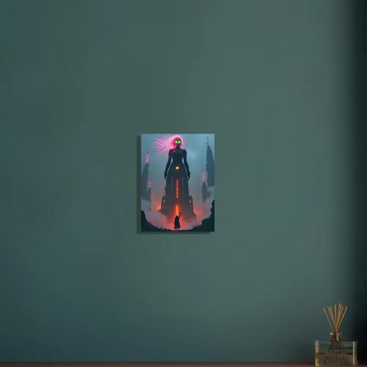 Framed fantasy sci-fi fairytale artwork on premium matte paper wooden frame