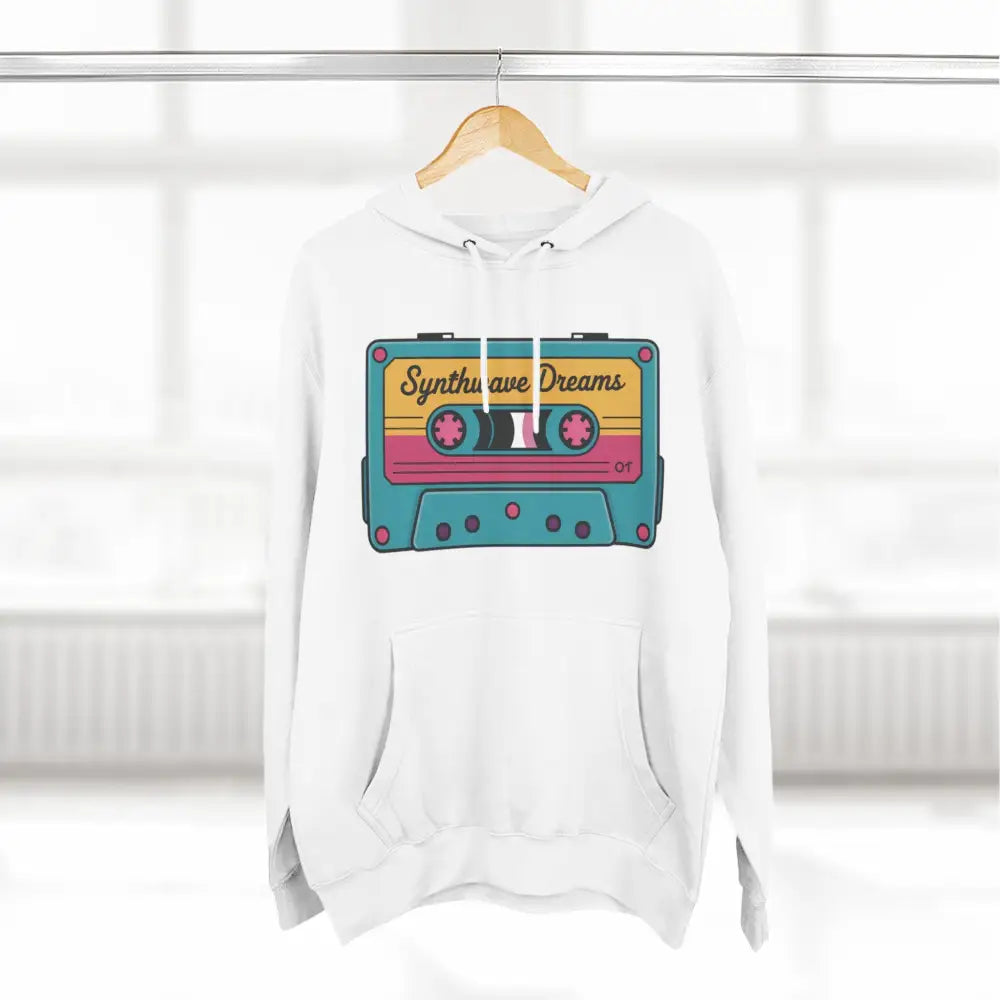 Retro Synthwave Unisex Hoodie Vintage Music 80s Inspired Fleece Sweatshirt Casual Streetwear Cozy Gift for Lovers