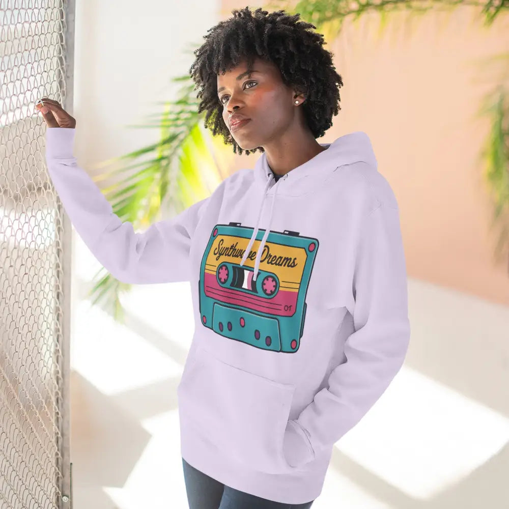 Retro Synthwave Unisex Hoodie Vintage Music 80s Inspired Fleece Sweatshirt Casual Streetwear Cozy Gift for Lovers
