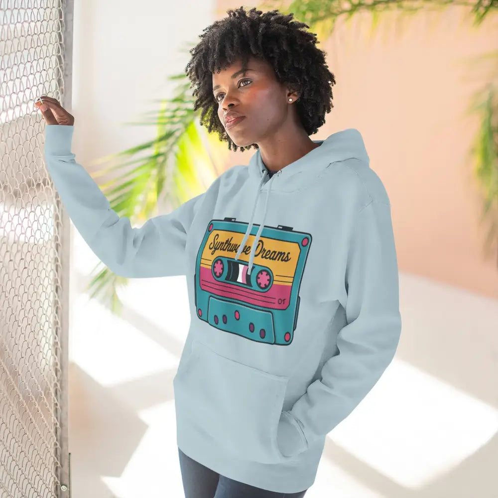 Retro Synthwave Unisex Hoodie Vintage Music 80s Inspired Fleece Sweatshirt Casual Streetwear Cozy Gift for Lovers