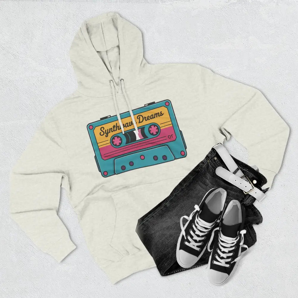 Retro Synthwave Unisex Hoodie Vintage Music 80s Inspired Fleece Sweatshirt Casual Streetwear Cozy Gift for Lovers