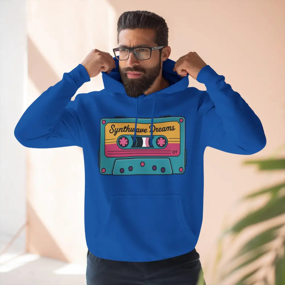 Retro Synthwave Unisex Hoodie Vintage Music 80s Inspired Fleece Sweatshirt Casual Streetwear Cozy Gift for Lovers
