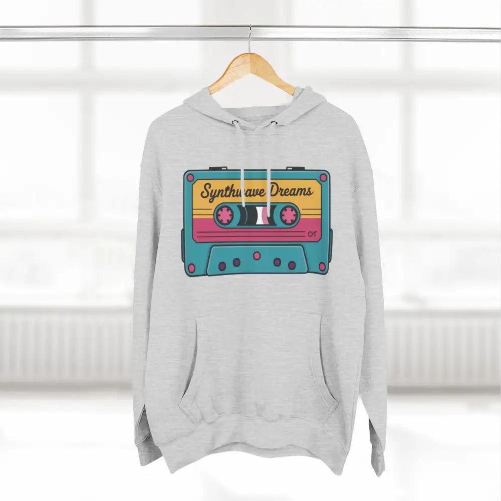 Retro Synthwave Unisex Hoodie Vintage Music 80s Inspired Fleece Sweatshirt Casual Streetwear Cozy Gift for Lovers