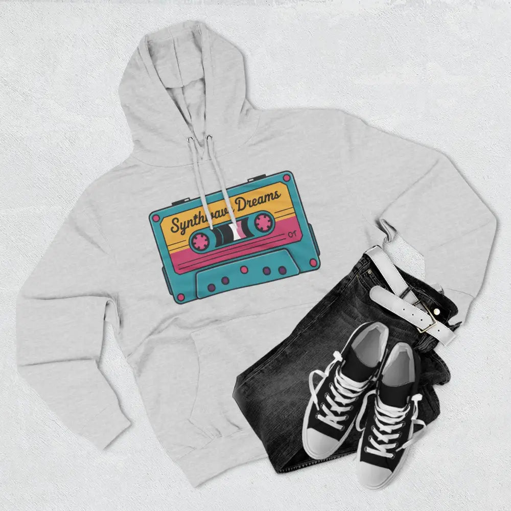 Retro Synthwave Unisex Hoodie Vintage Music 80s Inspired Fleece Sweatshirt Casual Streetwear Cozy Gift for Lovers