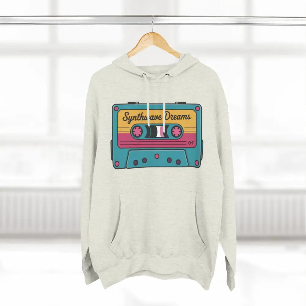Retro Synthwave Unisex Hoodie Vintage Music 80s Inspired Fleece Sweatshirt Casual Streetwear Cozy Gift for Lovers