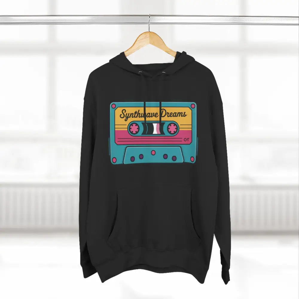 Retro Synthwave Unisex Hoodie Vintage Music 80s Inspired Fleece Sweatshirt Casual Streetwear Cozy Gift for Lovers