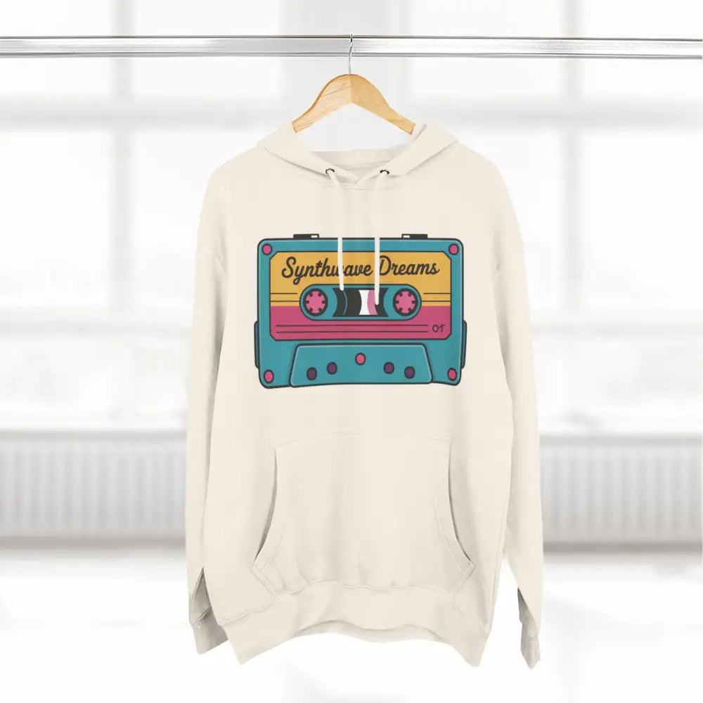 Retro Synthwave Unisex Hoodie Vintage Music 80s Inspired Fleece Sweatshirt Casual Streetwear Cozy Gift for Lovers