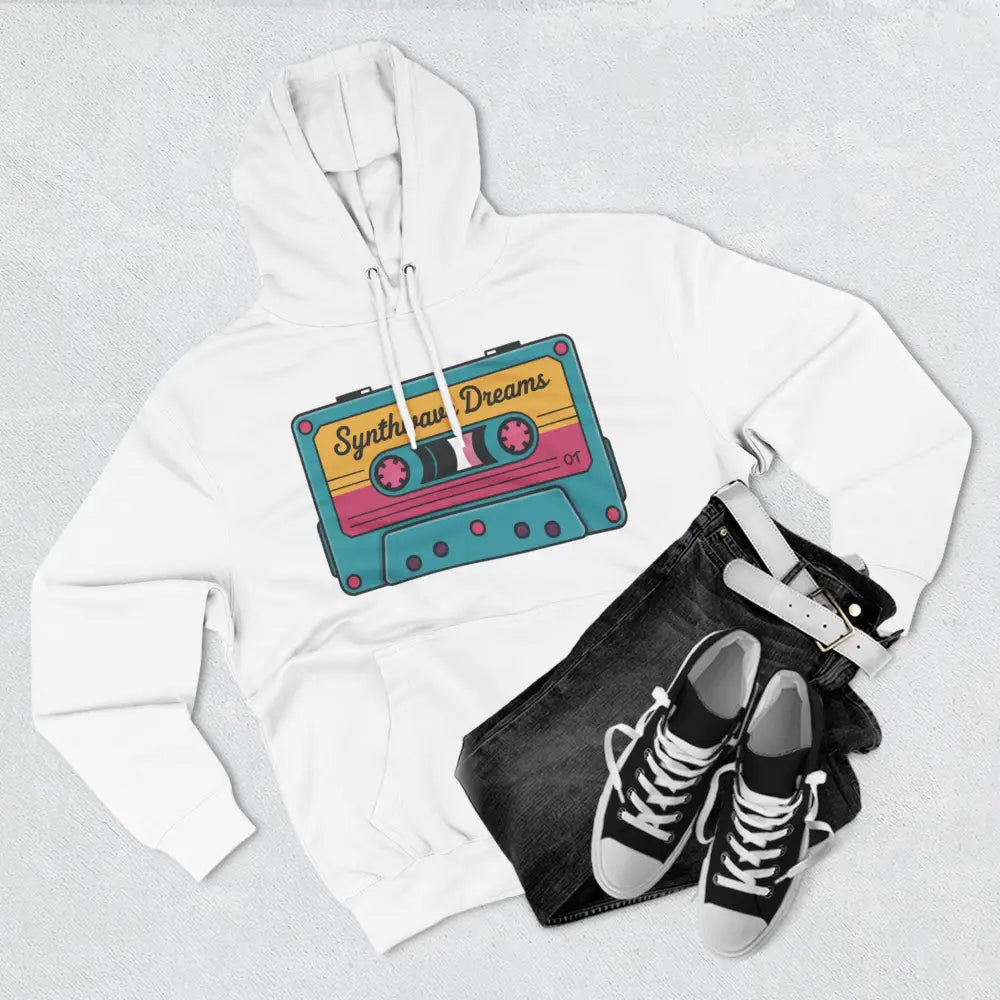 Retro Synthwave Unisex Hoodie Vintage Music 80s Inspired Fleece Sweatshirt Casual Streetwear Cozy Gift for Lovers