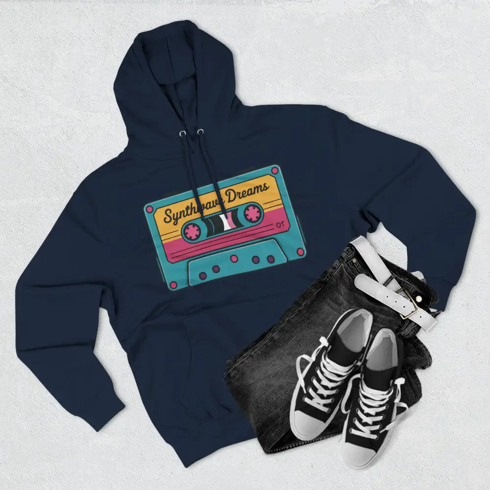 Retro Synthwave Unisex Hoodie Vintage Music 80s Inspired Fleece Sweatshirt Casual Streetwear Cozy Gift for Lovers