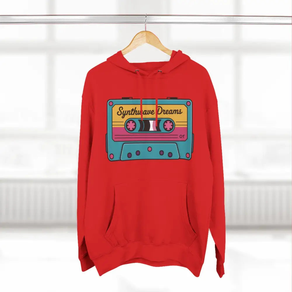 Retro Synthwave Unisex Hoodie Vintage Music 80s Inspired Fleece Sweatshirt Casual Streetwear Cozy Gift for Lovers