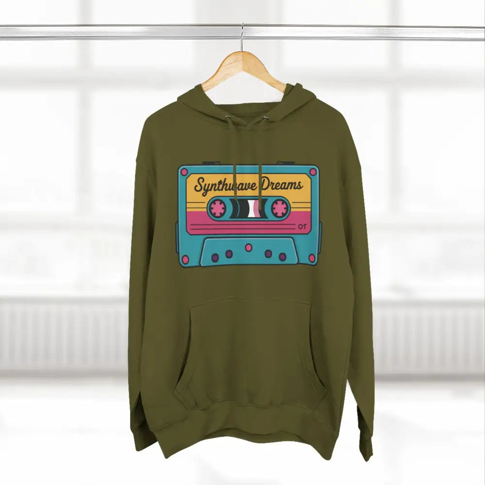 Retro Synthwave Unisex Hoodie Vintage Music 80s Inspired Fleece Sweatshirt Casual Streetwear Cozy Gift for Lovers