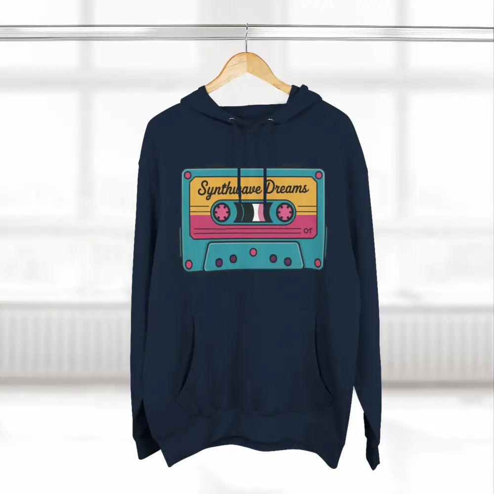 Retro Synthwave Unisex Hoodie Vintage Music 80s Inspired Fleece Sweatshirt Casual Streetwear Cozy Gift for Lovers