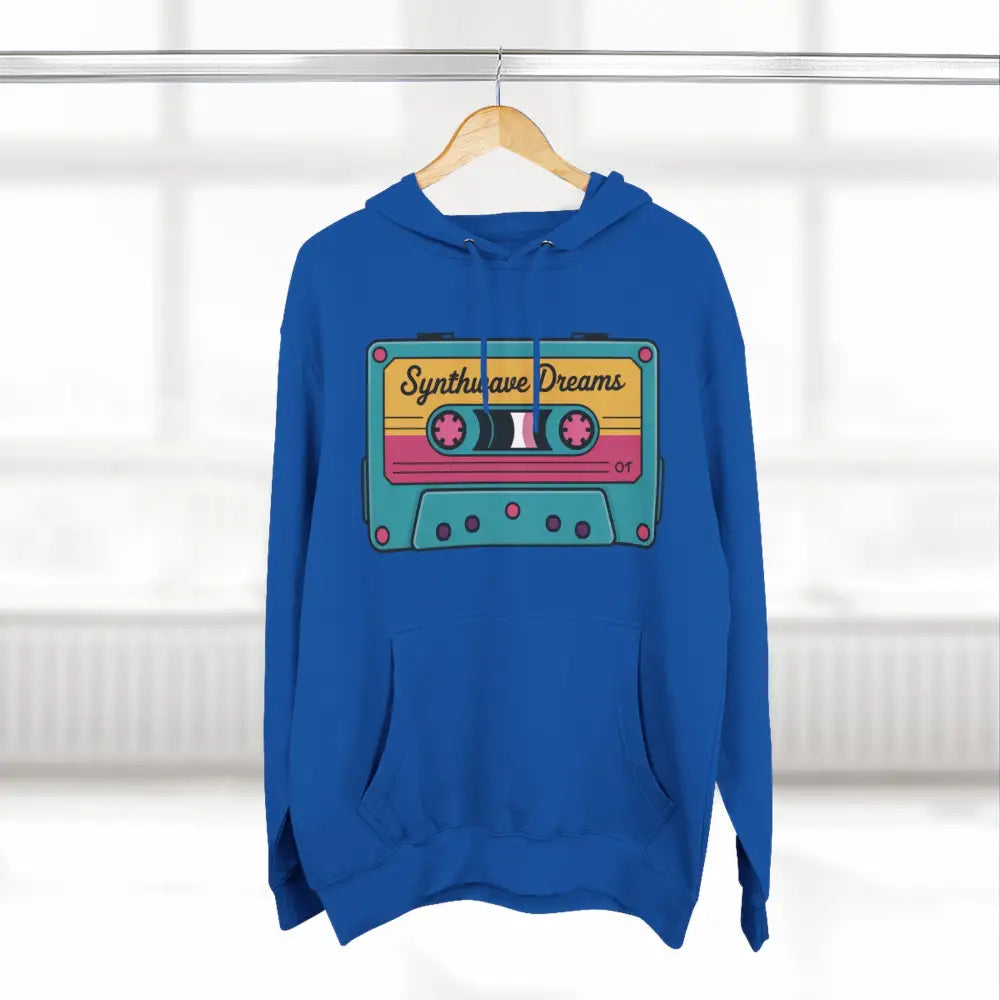 Retro Synthwave Unisex Hoodie Vintage Music 80s Inspired Fleece Sweatshirt Casual Streetwear Cozy Gift for Lovers
