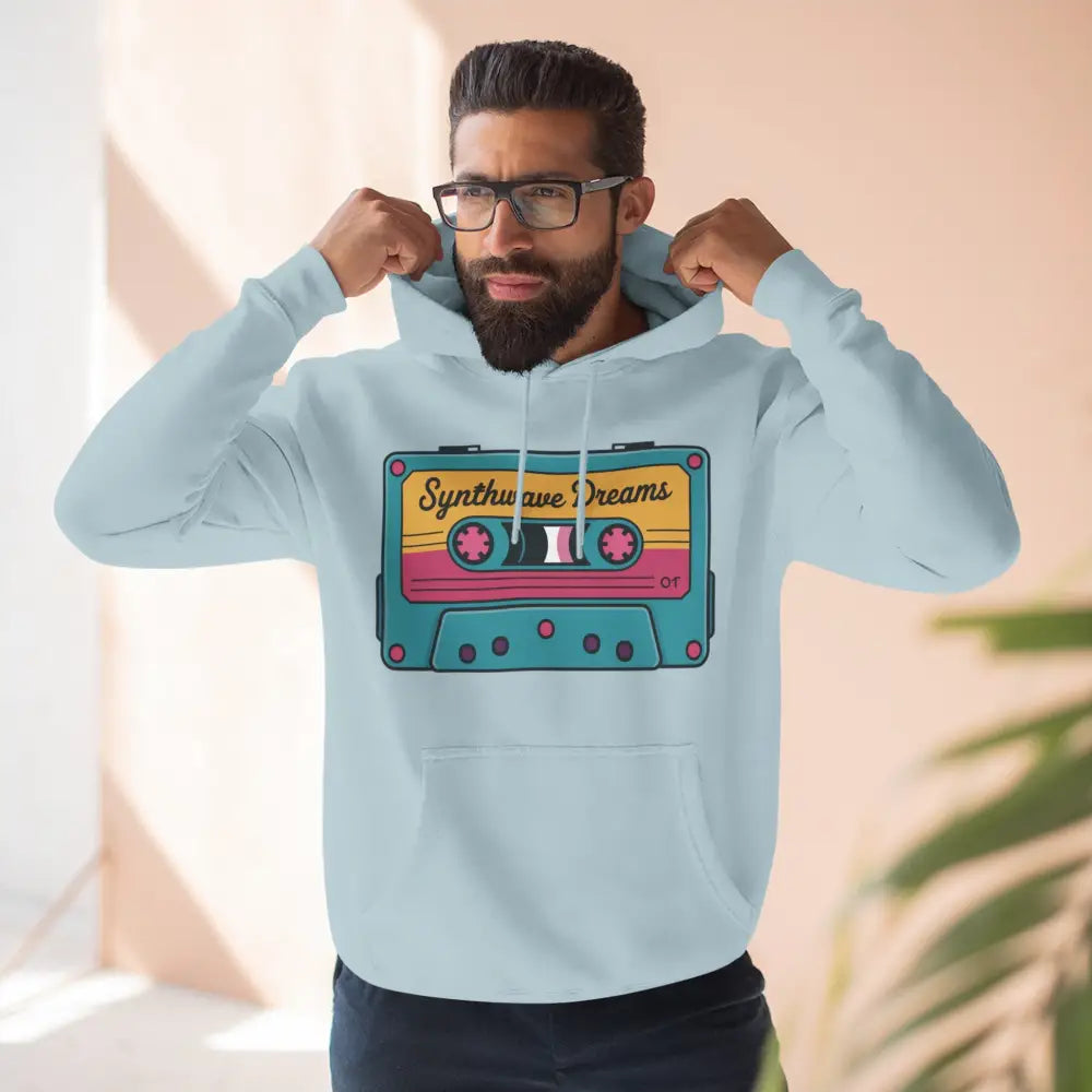 Retro Synthwave Unisex Hoodie Vintage Music 80s Inspired Fleece Sweatshirt Casual Streetwear Cozy Gift for Lovers