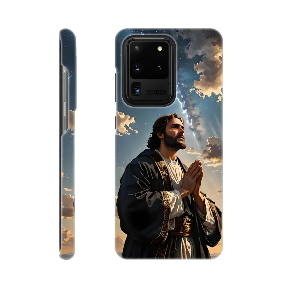 Jesus-themed phone case for Samsung Slim Case – Prayer to the Cosmos by PixiOnyx