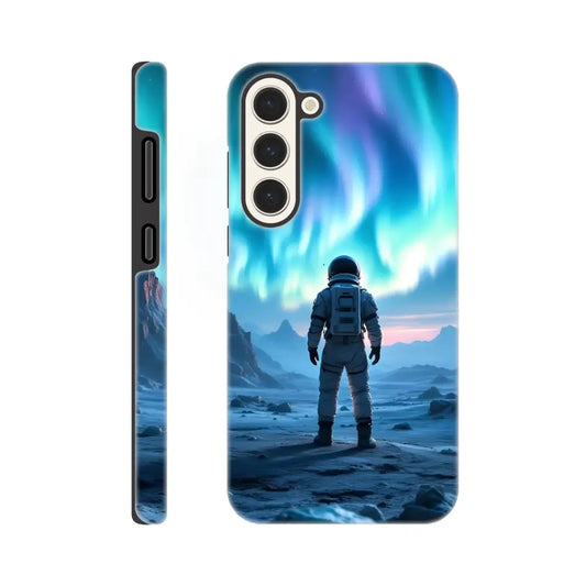 Samsung Tough Case Astronaut Under Aurora with Cosmic Armor design