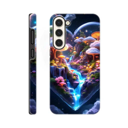 Fantasy landscape phone case for Samsung Tough Case Cosmic Heart PixiOnyx Microverse Armor