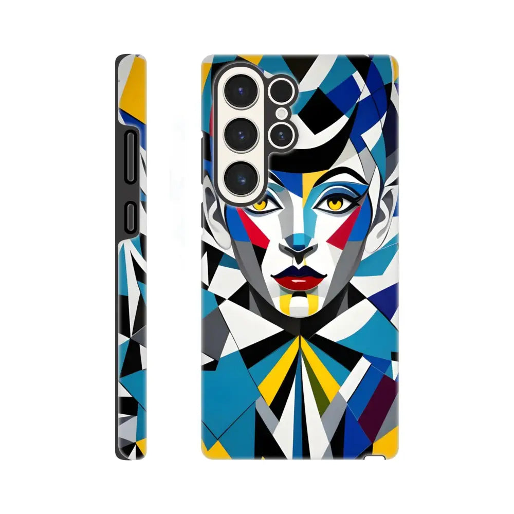 Geometric woman phone case for Samsung Tough Case Fragmented Muse by PixiOnyx