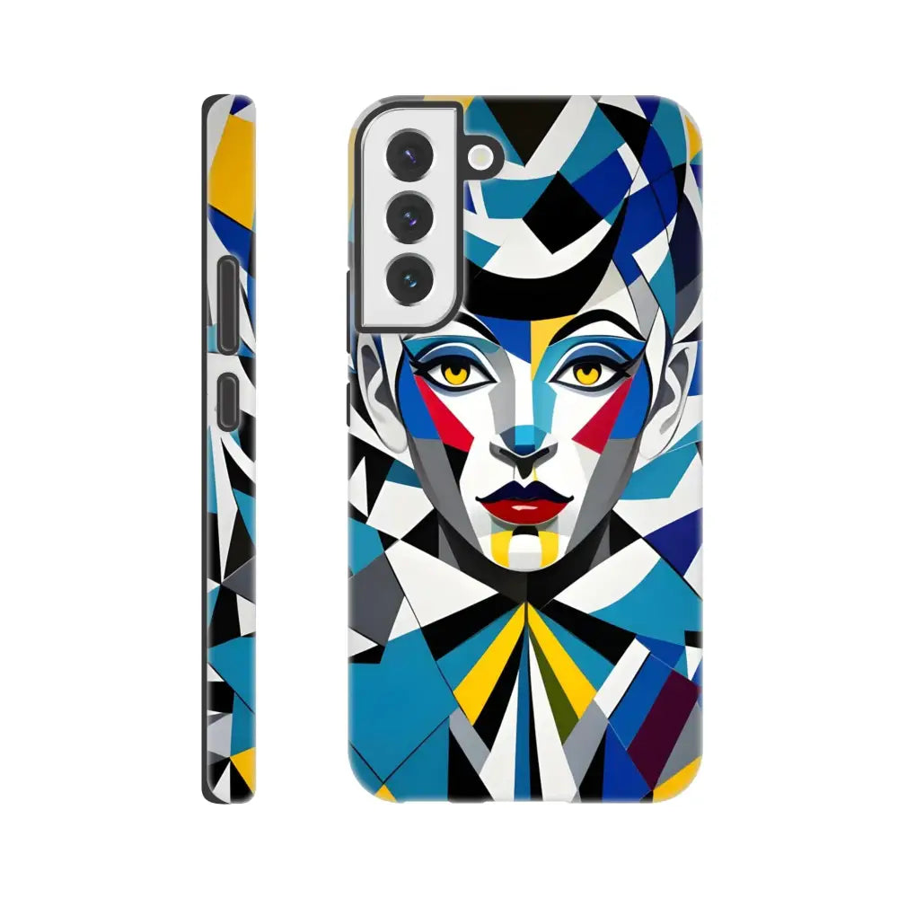 Geometric art phone case for Samsung Tough Case Fragmented Muse by PixiOnyx Artistic Armor