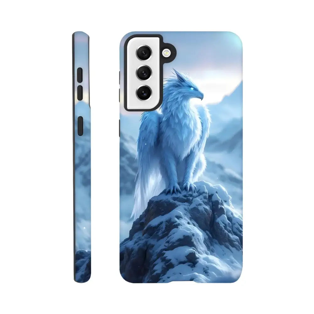 Samsung Tough Case with Blue Dragon Design for PixiOnyx Winter Sentinel Fantasy Shell