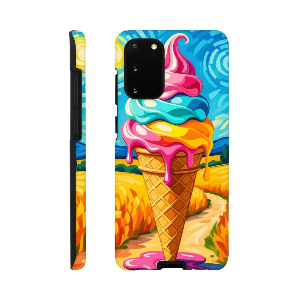 Colorful ice cream phone case for Samsung Tough Case Sunlit Swirl of Pastoral Chaos