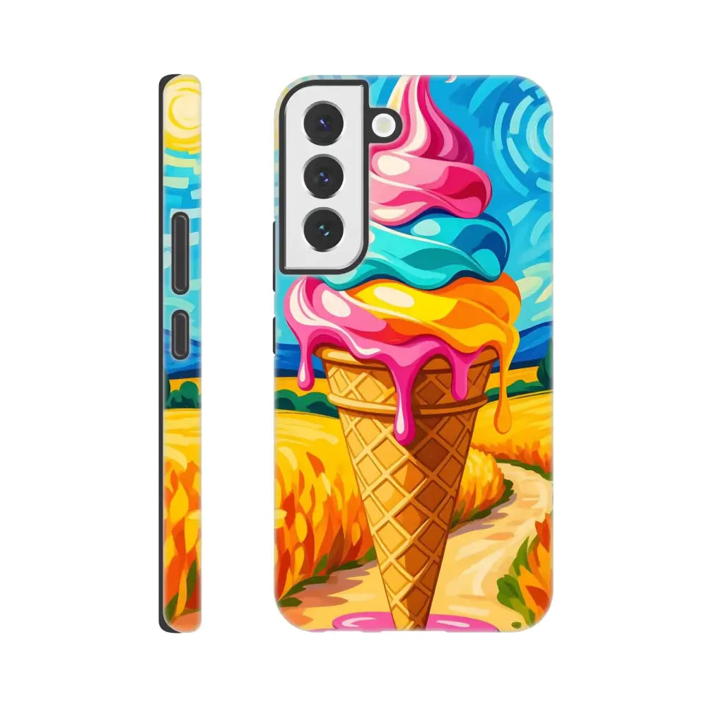 Colorful ice cream designed Samsung Tough Case Sunlit Swirl of Pastoral Chaos PixiOnyx