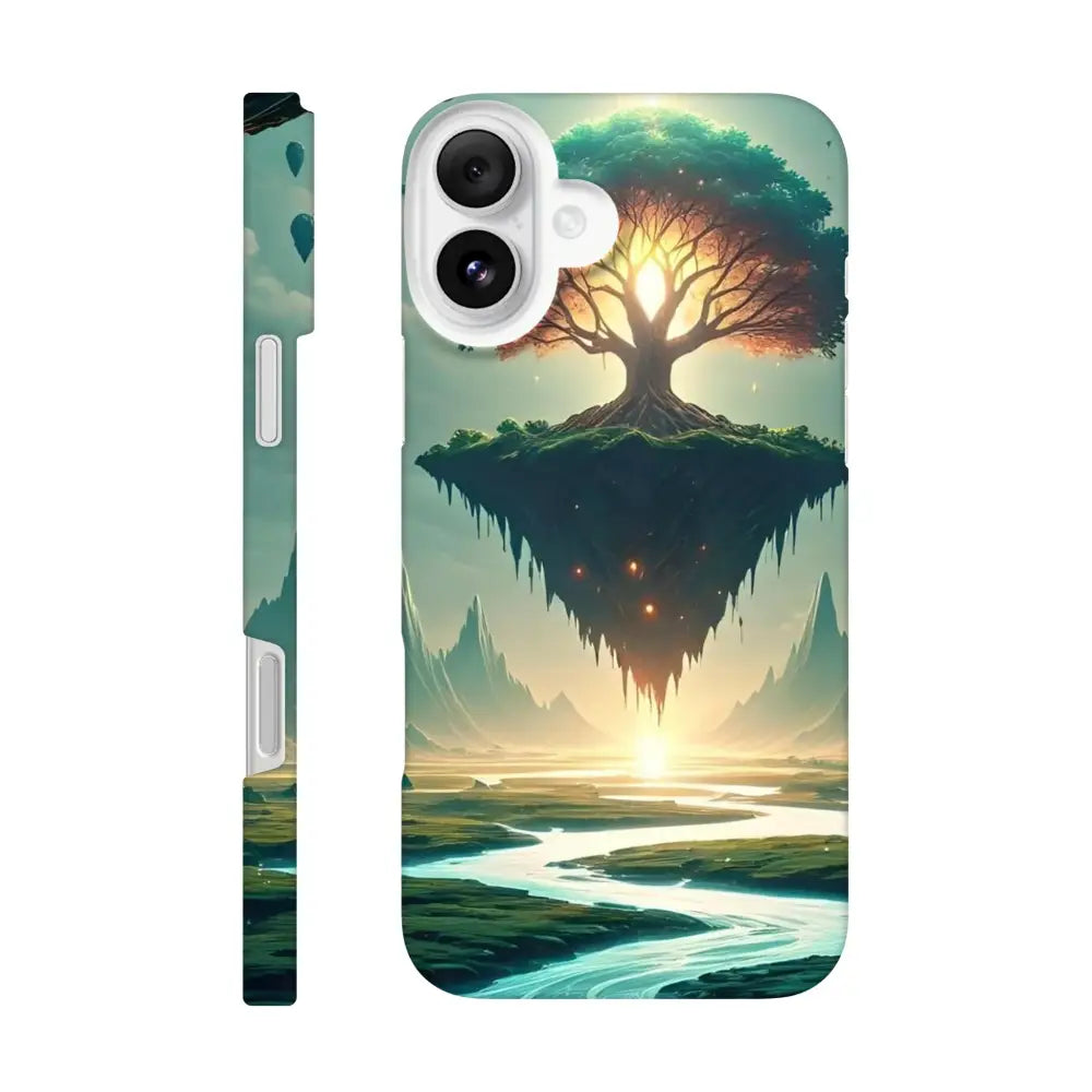 Fantasy landscape phone case featuring Sanctuary of the Skyroot design for iPhone