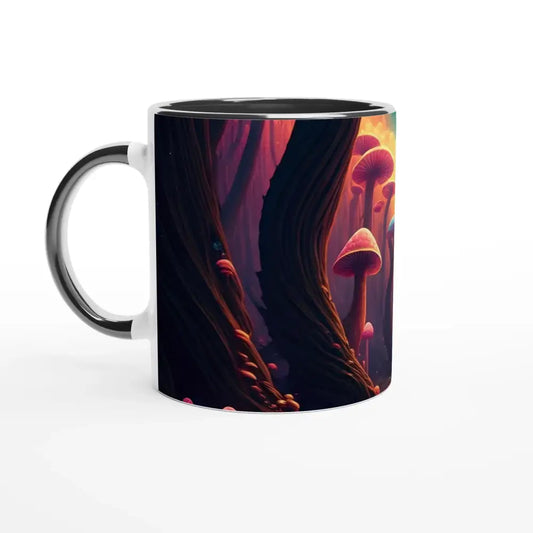 Mushroom forest mug from Shroom Bloom The Veil Beyond 11oz Color Mug by PixiOnyx