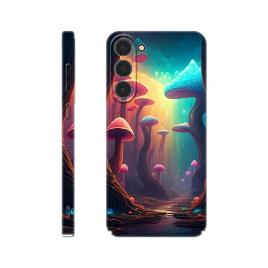 Mushroom-themed phone case for Samsung Shroom Bloom Veil Beyond PixiOnyx Fungal Glow