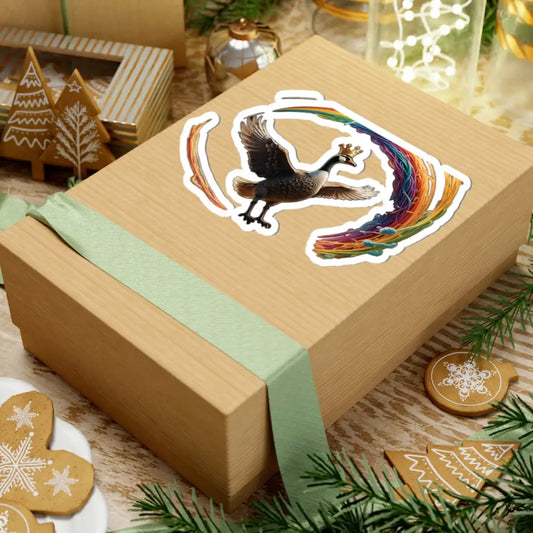 Gift box with Goose sticker from Spaghetti Goose Ascension PixiOnyx Vinyl Decal