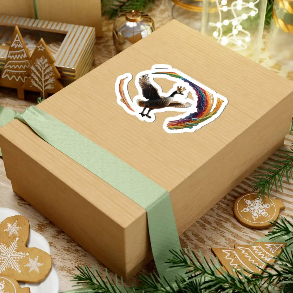 Gift box with Goose sticker from Spaghetti Goose Ascension PixiOnyx Vinyl Decal