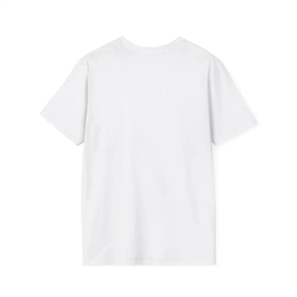 Plain white short-sleeved unisex softstyle T-shirt made from ring-spun cotton, low heat dyeing