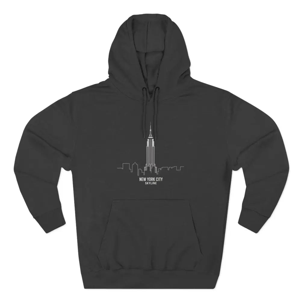 Stylish NYC Fleece Unisex Hoodie Cozy Travel Sweatshirt Urban Fashion Gift for Travelers New York City Apparel