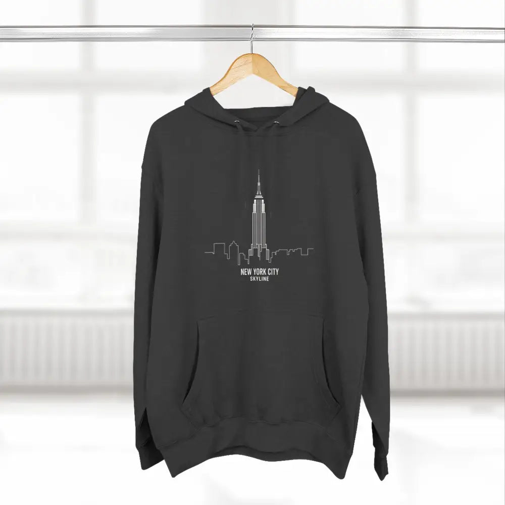 Stylish NYC Fleece Unisex Hoodie Cozy Travel Sweatshirt Urban Fashion Gift for Travelers New York City Apparel