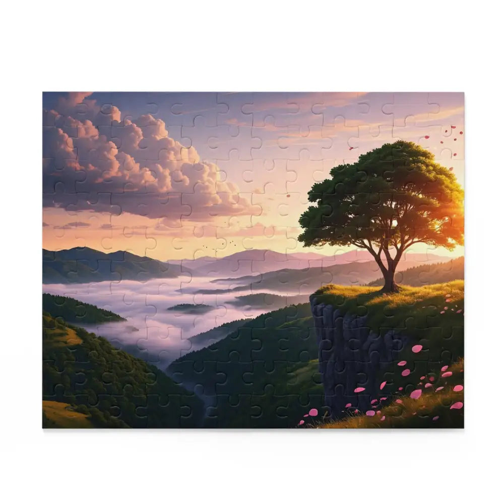 Scenic landscape puzzle titled The Edge of Dawn Jigsaw Puzzle on PixiOnyx website