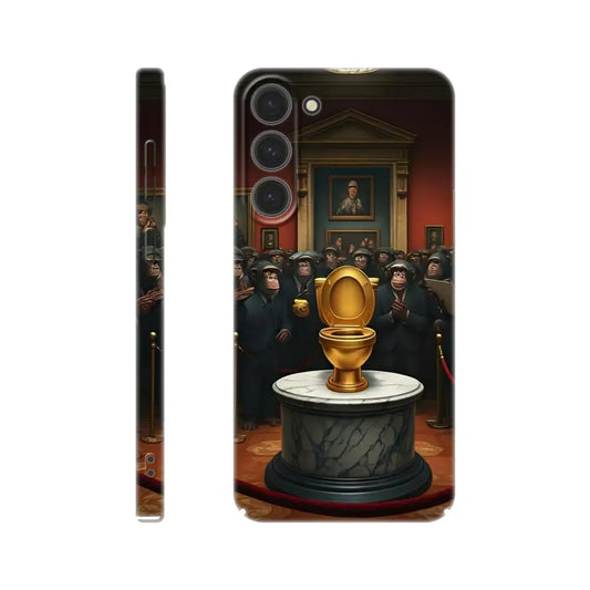 Phone case with golden toilet art for Samsung Slim Case The Golden Throne PixiOnyx