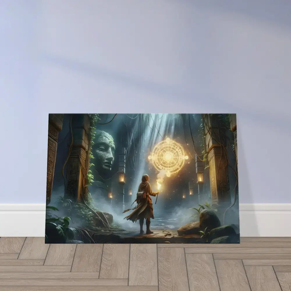 Fantasy art print featuring Jungle Glyphs and Ruins on the Torchbearer Fantasy Canvas