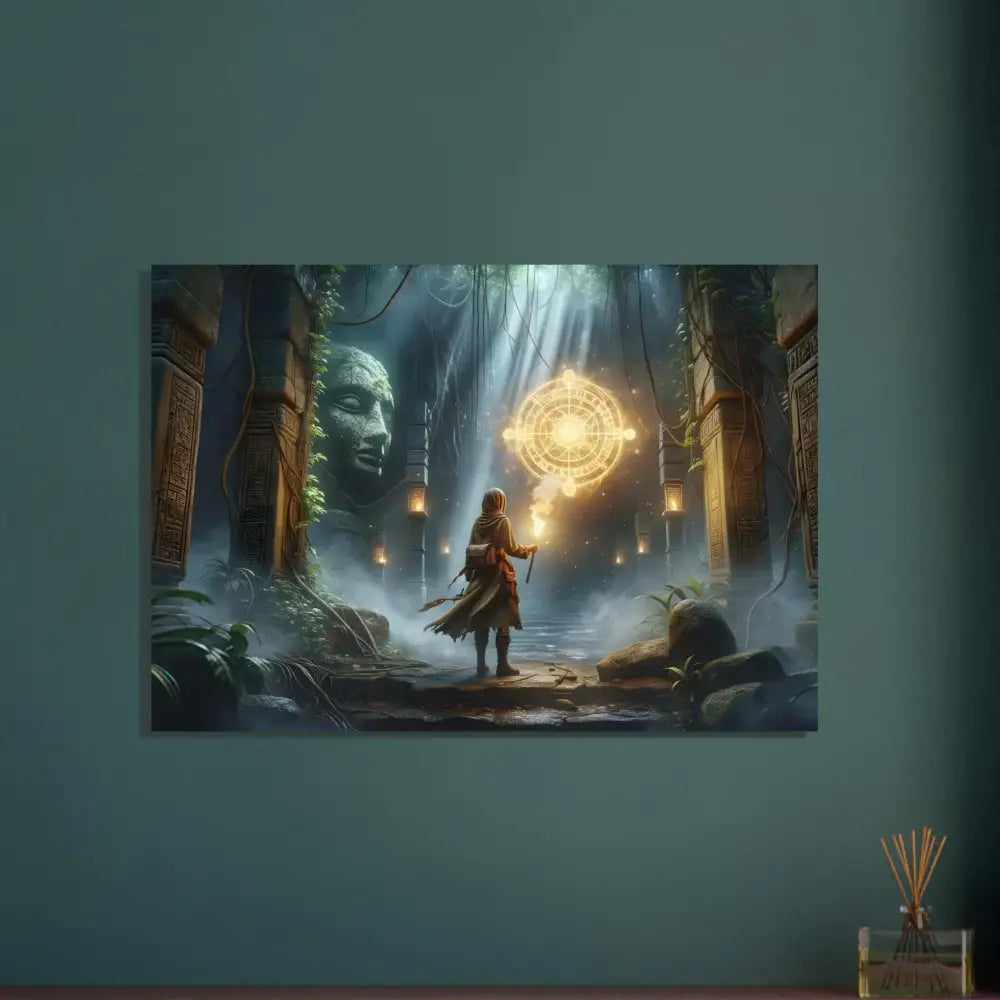 Fantasy temple artwork on premium aluminum print from PixiOnyx Fantasy Collection