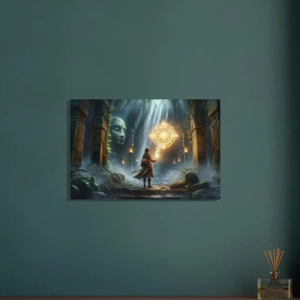 Fantasy temple artwork on premium aluminum print from PixiOnyx Fantasy Collection