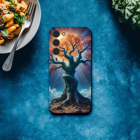 Tree-themed smartphone case for Samsung Galaxy featuring Stellar Tree design from PixiOnyx