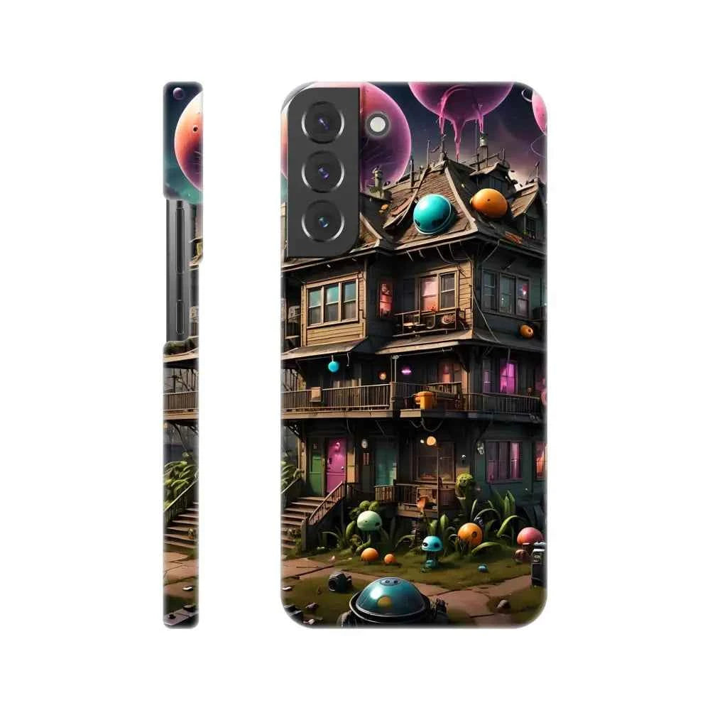 Trippy Mushroom House – Psychedelic Sci-Fi Phone Case