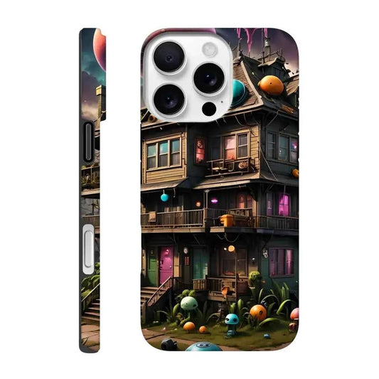 Trippy Mushroom House – Psychedelic Sci-Fi Phone Case