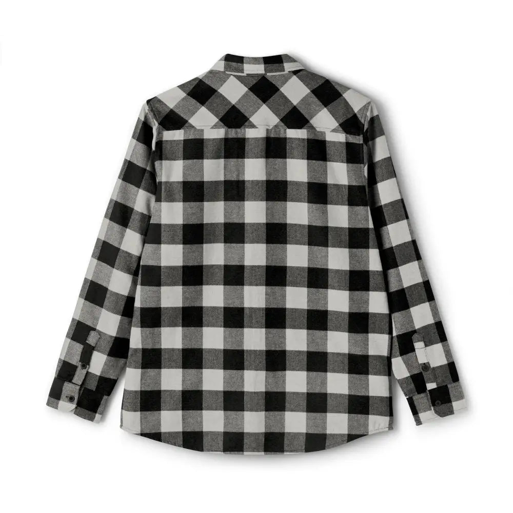 Black and white buffalo plaid flannel shirt with flaming pumpkin design from PixiOnyx